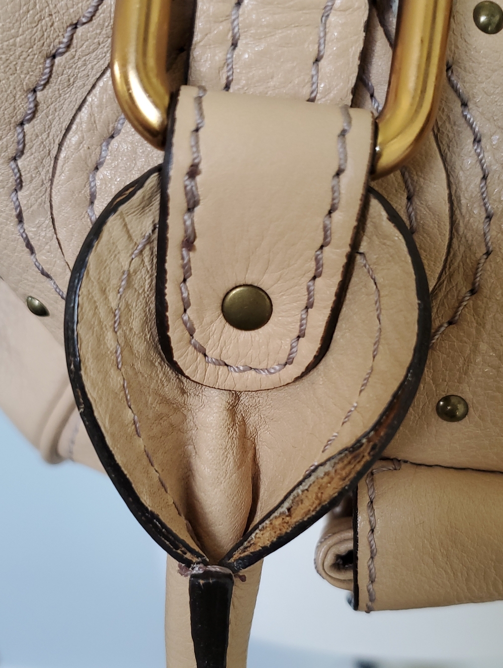 ORIGINAL Chloe "Paddington" Satchel In Cream/Tan - Picture 8 of 16